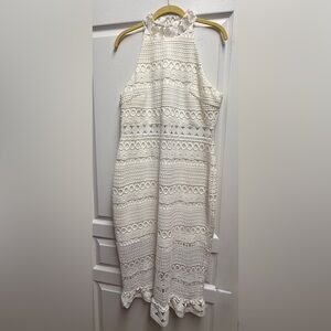 Elegant White Lace Dress